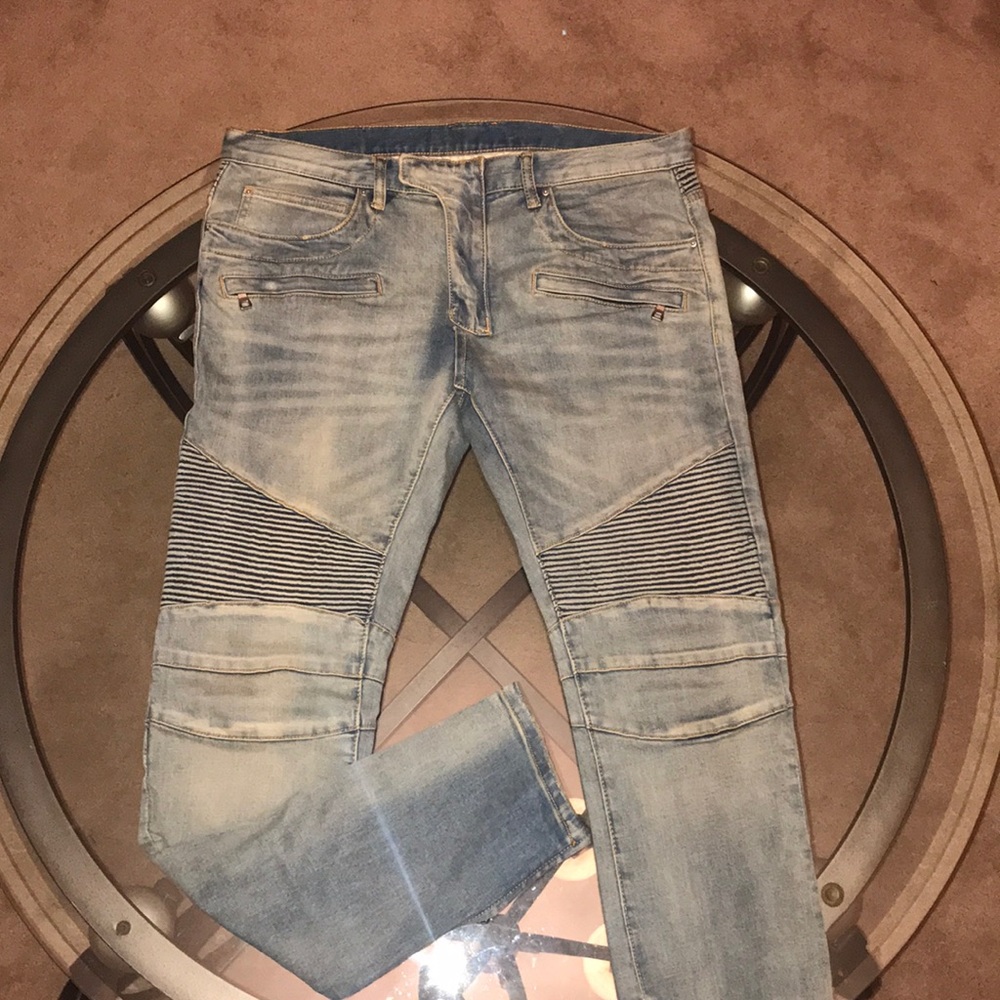 mnml Biker Denim- light blue